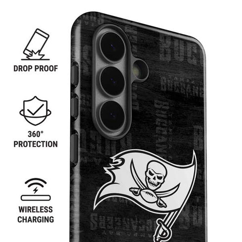 NFL Tampa Bay Buccaneers Black & White Galaxy S26 Plus Impact Case