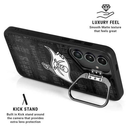 NFL Tampa Bay Buccaneers Black & White Galaxy S26 Plus Kickstand Case