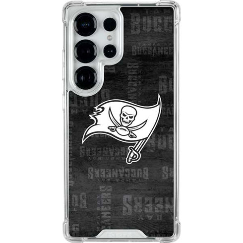 NFL Tampa Bay Buccaneers Black & White Galaxy S26 Ultra Clear Case