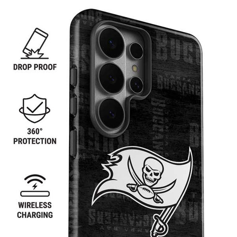 NFL Tampa Bay Buccaneers Black & White Galaxy S26 Ultra Impact Case