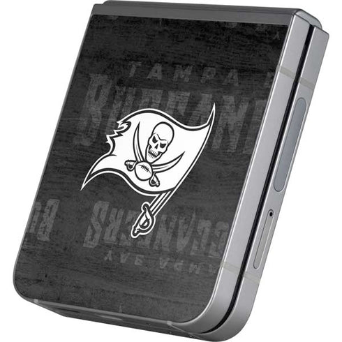 NFL Tampa Bay Buccaneers Black & White Galaxy Z Flip6 Skin