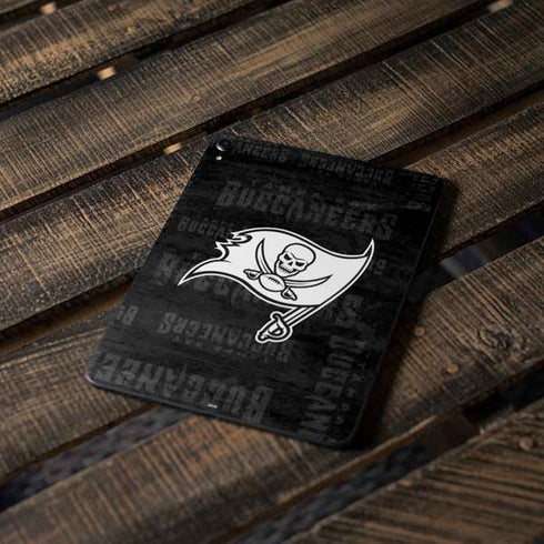 NFL Tampa Bay Buccaneers Black & White Apple iPad Pro Skin