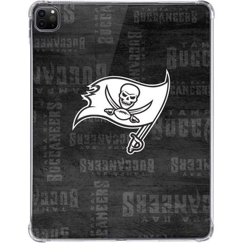 NFL Tampa Bay Buccaneers Black & White iPad Pro 11in (2024) Clear Case