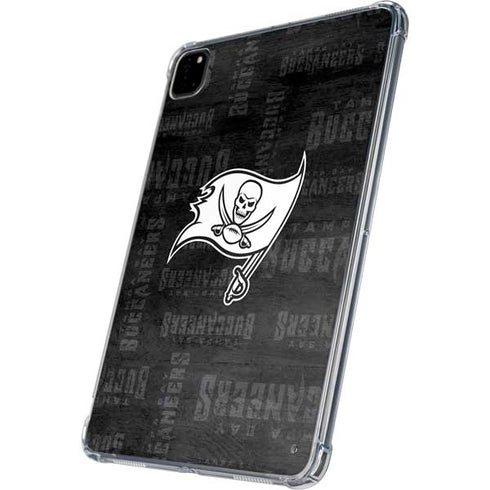 NFL Tampa Bay Buccaneers Black & White iPad Pro 11in (2024) Clear Case