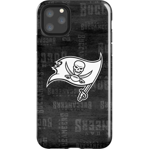 NFL Tampa Bay Buccaneers Black & White iPhone Cases