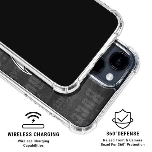 NFL Tampa Bay Buccaneers Black & White iPhone 15 Clear Case