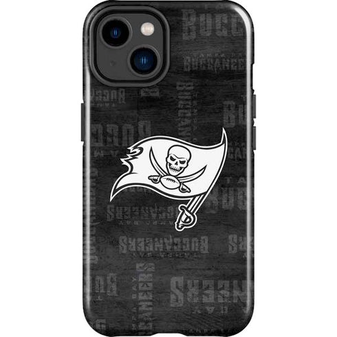 NFL Tampa Bay Buccaneers Black & White iPhone 15 Impact Case