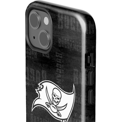 NFL Tampa Bay Buccaneers Black & White iPhone 15 Impact Case