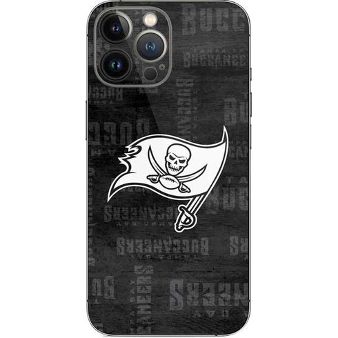 NFL Tampa Bay Buccaneers Black & White iPhone 15 Pro Max Skin