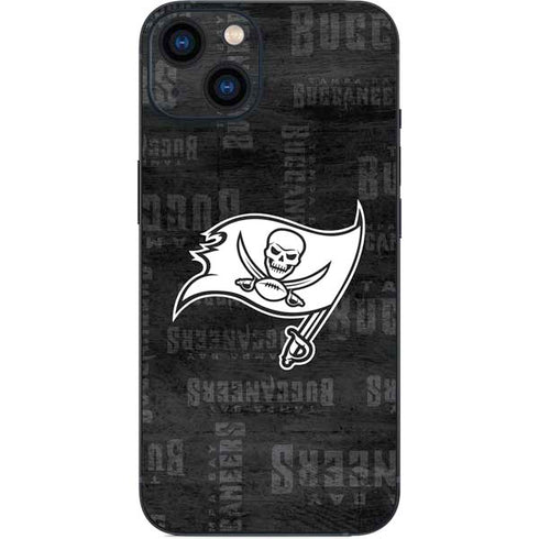 NFL Tampa Bay Buccaneers Black & White iPhone 15 Skin