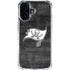 NFL Tampa Bay Buccaneers Black & White iPhone 16 Plus Clear Case