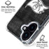 NFL Tampa Bay Buccaneers Black & White iPhone 16 Plus Clear Case