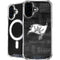 NFL Tampa Bay Buccaneers Black & White iPhone 16 Plus MagSafe Case