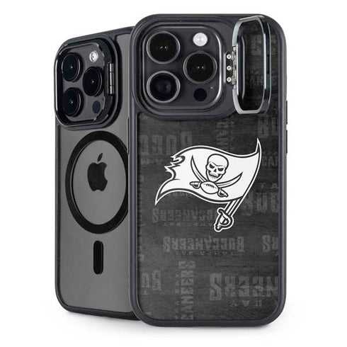 NFL Tampa Bay Buccaneers Black & White iPhone 16 Pro Kickstand Case
