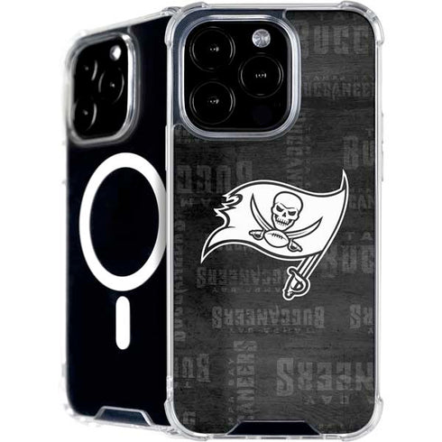 NFL Tampa Bay Buccaneers Black & White iPhone 16 Pro MagSafe Case