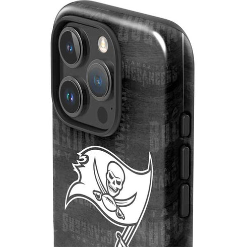 NFL Tampa Bay Buccaneers Black & White iPhone 16 Pro Max Impact Case