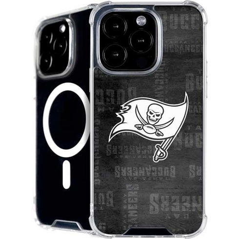 NFL Tampa Bay Buccaneers Black & White iPhone 16 Pro Max MagSafe Case