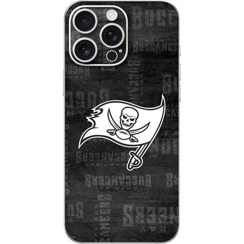 NFL Tampa Bay Buccaneers Black & White iPhone 16 Pro Max Skin