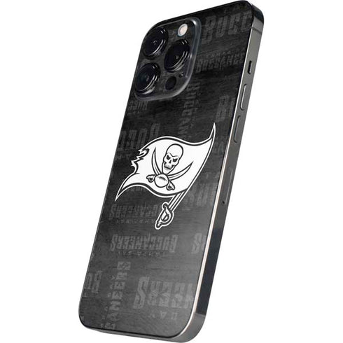 NFL Tampa Bay Buccaneers Black & White iPhone 16 Pro Skin