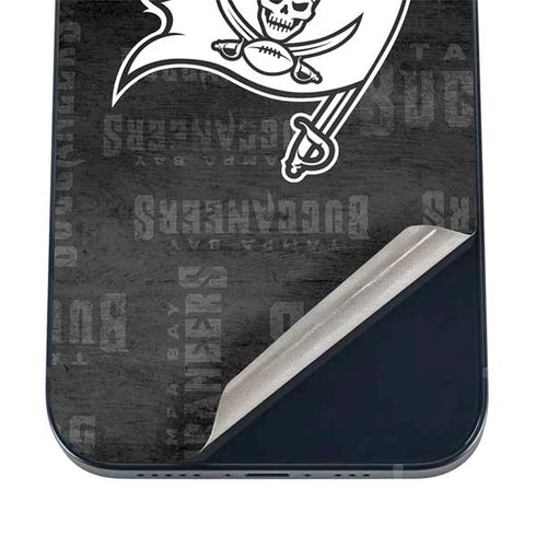 NFL Tampa Bay Buccaneers Black & White iPhone 16 Skin