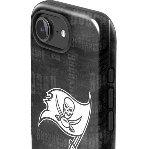 NFL Tampa Bay Buccaneers Black & White iPhone 16e Impact Case