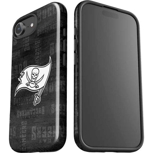 NFL Tampa Bay Buccaneers Black & White iPhone 16e Impact Case