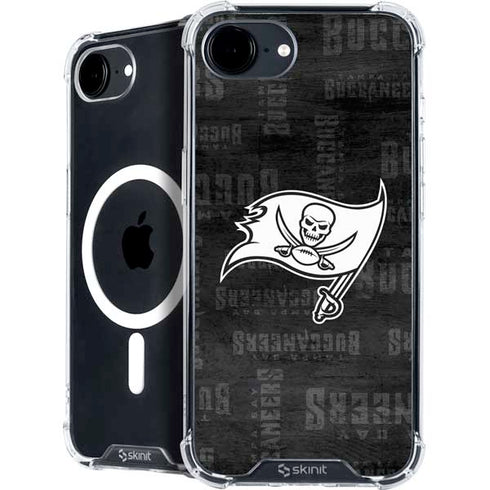 NFL Tampa Bay Buccaneers Black & White iPhone 16e MagSafe Case