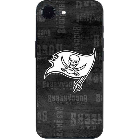 NFL Tampa Bay Buccaneers Black & White iPhone 16e Skin