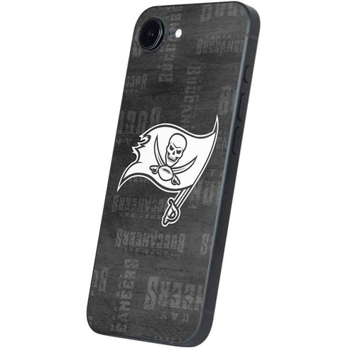 NFL Tampa Bay Buccaneers Black & White iPhone 16e Skin