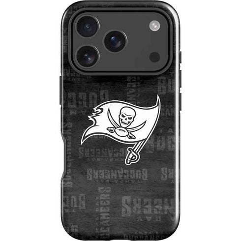 NFL Tampa Bay Buccaneers Black & White iPhone 18 Pro Impact Case