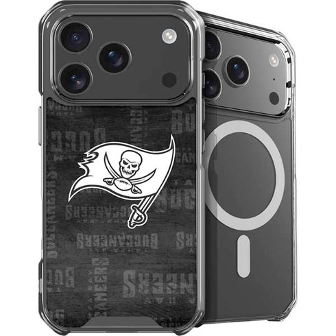 NFL Tampa Bay Buccaneers Black & White iPhone 18 Pro MagSafe Case