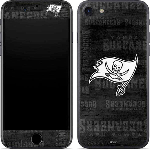 NFL Tampa Bay Buccaneers Black & White iPhone 8 Skin