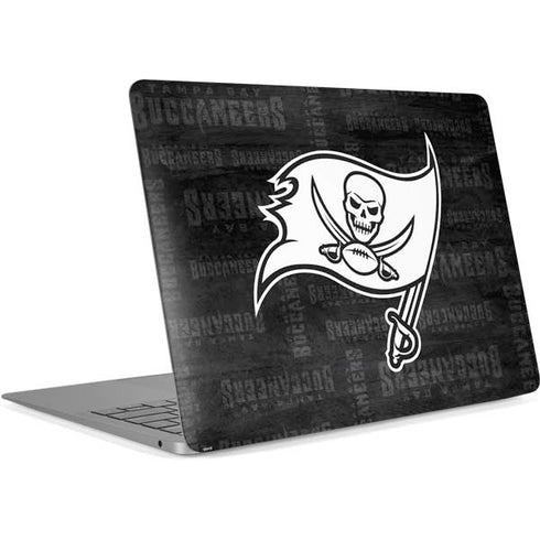 NFL Tampa Bay Buccaneers Black & White Apple MacBook Air Skin