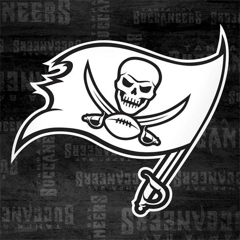 NFL Tampa Bay Buccaneers Black & White MacBook Skins