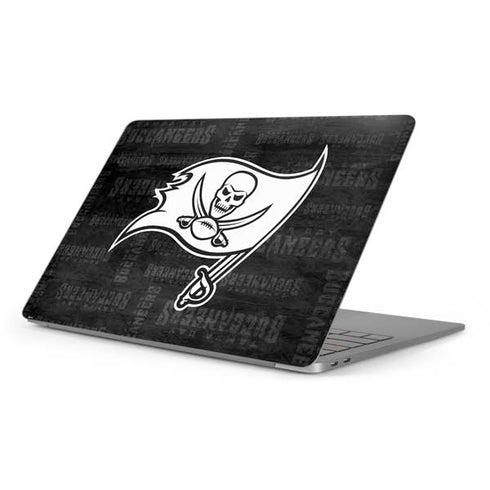 NFL Tampa Bay Buccaneers Black & White Apple MacBook Pro 16-inch Skin