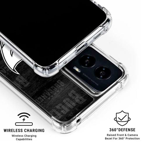 NFL Tampa Bay Buccaneers Black & White Moto G Power 5G (2024) Clear Case