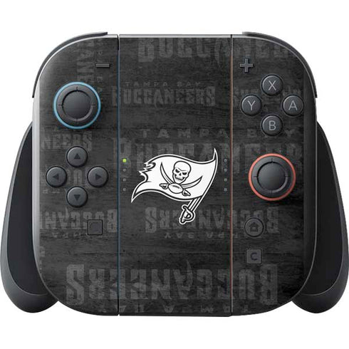 NFL Tampa Bay Buccaneers Black & White Nintendo Switch 2 (2025) with Joy-Con Skin
