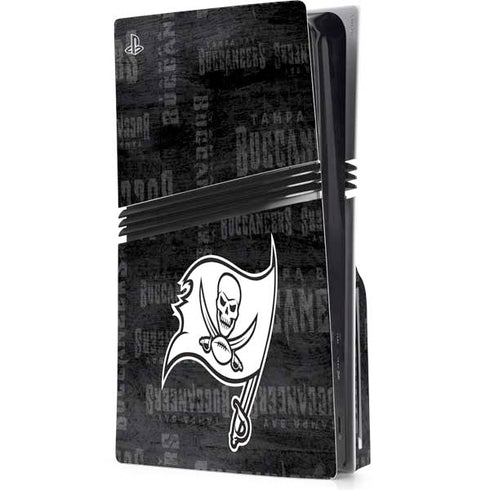 NFL Tampa Bay Buccaneers Black & White PlayStation PS5 Skins