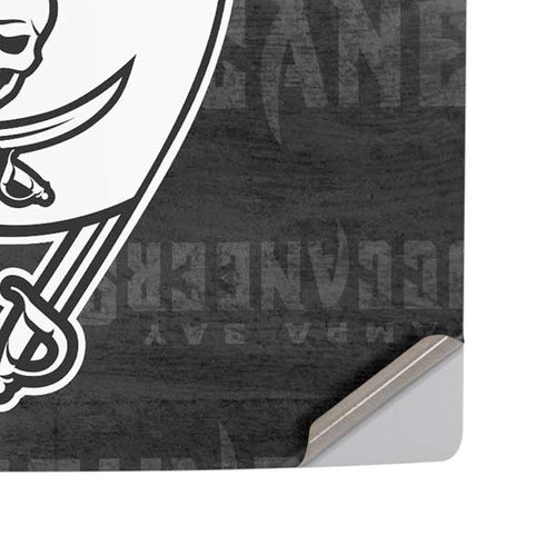 NFL Tampa Bay Buccaneers Black & White PS5 Pro Disk Console Skin