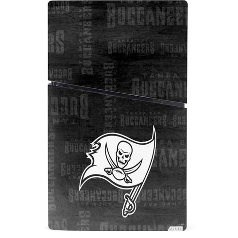 NFL Tampa Bay Buccaneers Black & White PS5 Slim Digital Edition Console Skin