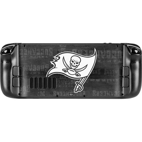 NFL Tampa Bay Buccaneers Black & White Steam Deck Handheld Gaming Computer OLED Skin
