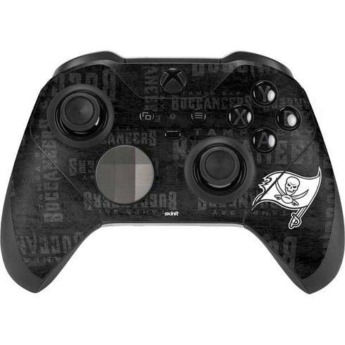 NFL Tampa Bay Buccaneers Black & White Xbox Elite Wireless Controller Series 2 Skin