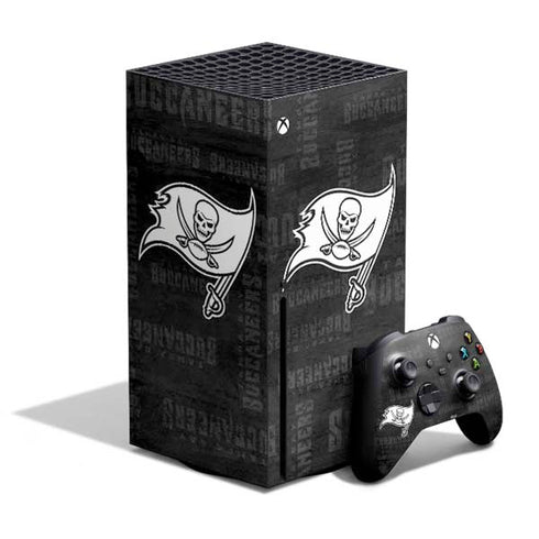 NFL Tampa Bay Buccaneers Black & White Xbox Series X Skins