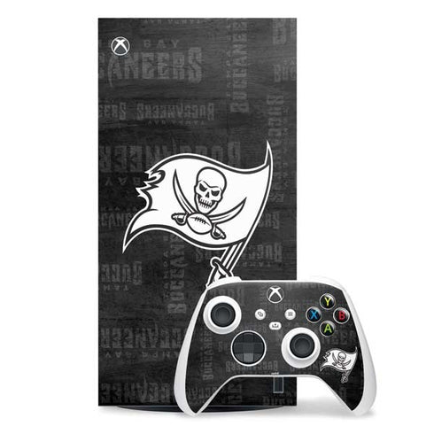 NFL Tampa Bay Buccaneers Black & White Xbox Series X Skins