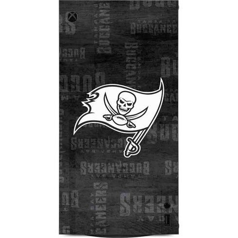 NFL Tampa Bay Buccaneers Black & White XBox Series X Digital Edition Console Skin