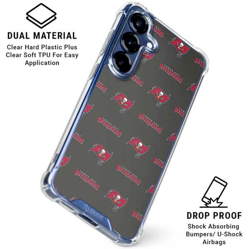 NFL Tampa Bay Buccaneers Blitz Series Galaxy S25 Clear Case