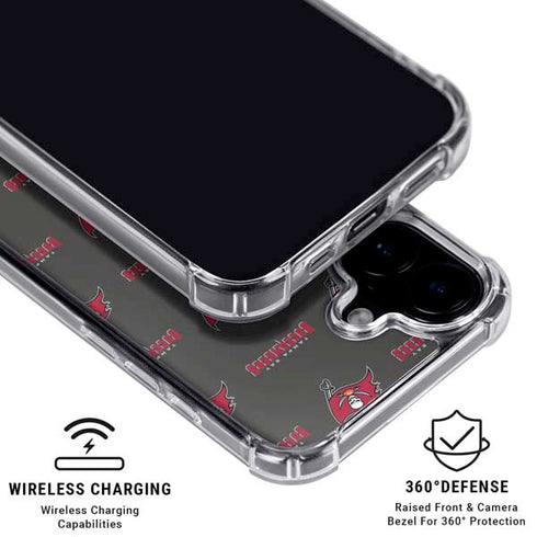NFL Tampa Bay Buccaneers Blitz Series iPhone 16 Plus Clear Case