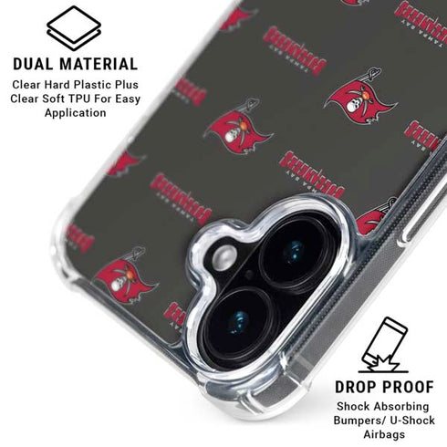 NFL Tampa Bay Buccaneers Blitz Series iPhone 17 Clear Case