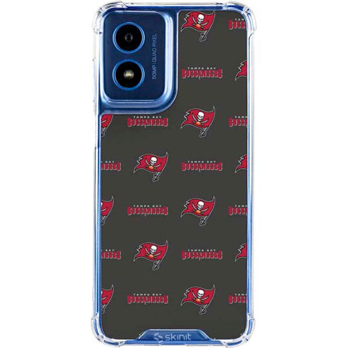 NFL Tampa Bay Buccaneers Blitz Series Moto G 5G (2024) Clear Case