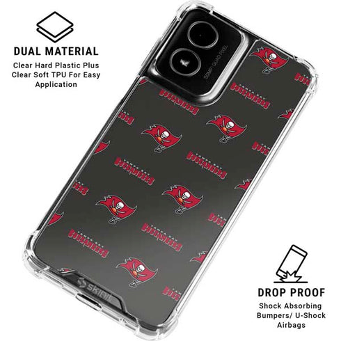 NFL Tampa Bay Buccaneers Blitz Series Moto G Power 5G (2024) Clear Case